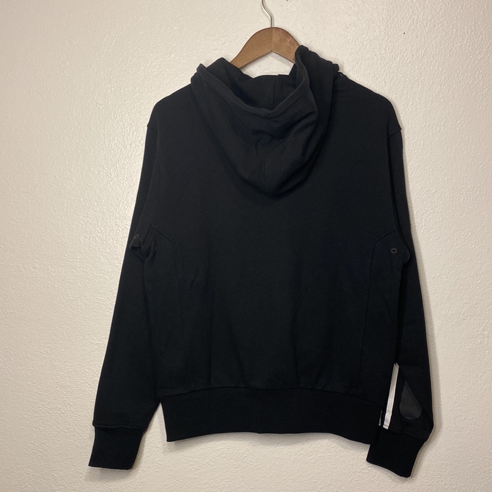 Adidas Pullover Hoodie with Drawstring Hood and Split Kangaroo Pocket - Picture 9 of 9